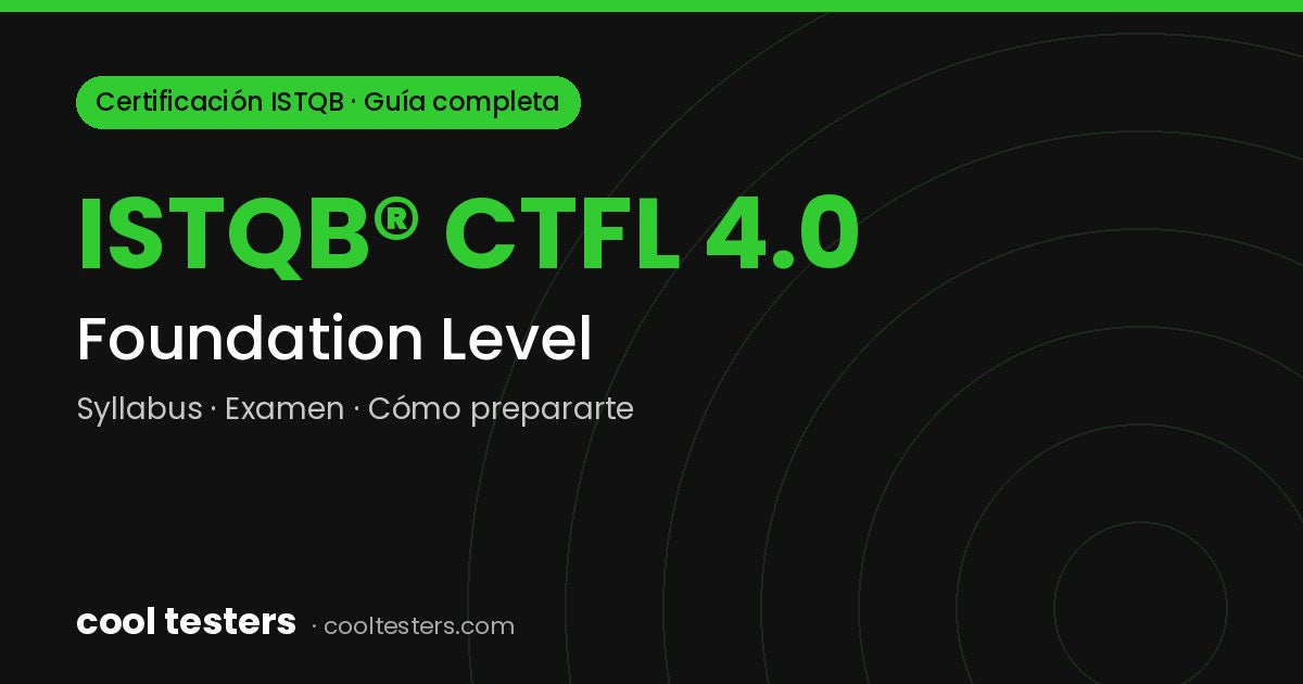 Cool Testers – certificacion istqb foundation level ctfl 4 0