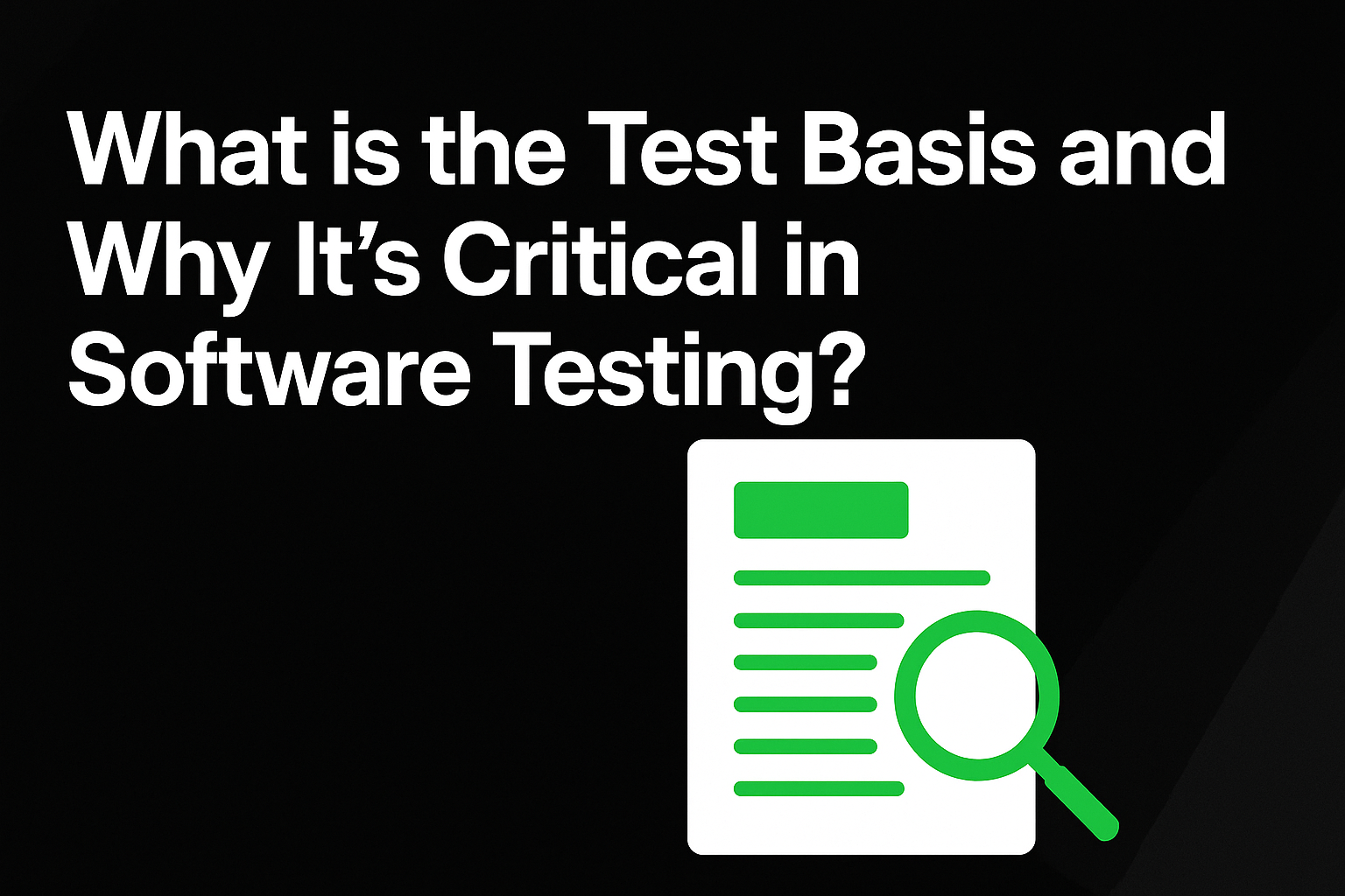 What is the Test Basis and Why It’s Critical in Software Testing ...