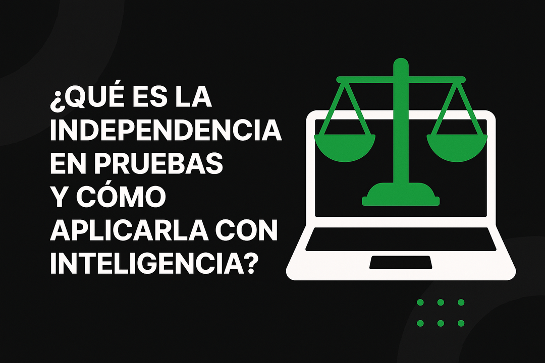 ¿Qué es la independencia en pruebas y cómo aplicarla con inteligencia?