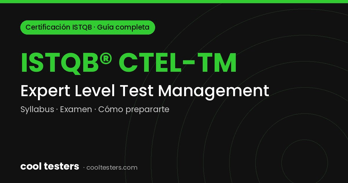 Cool Testers – certificacion istqb expert test management