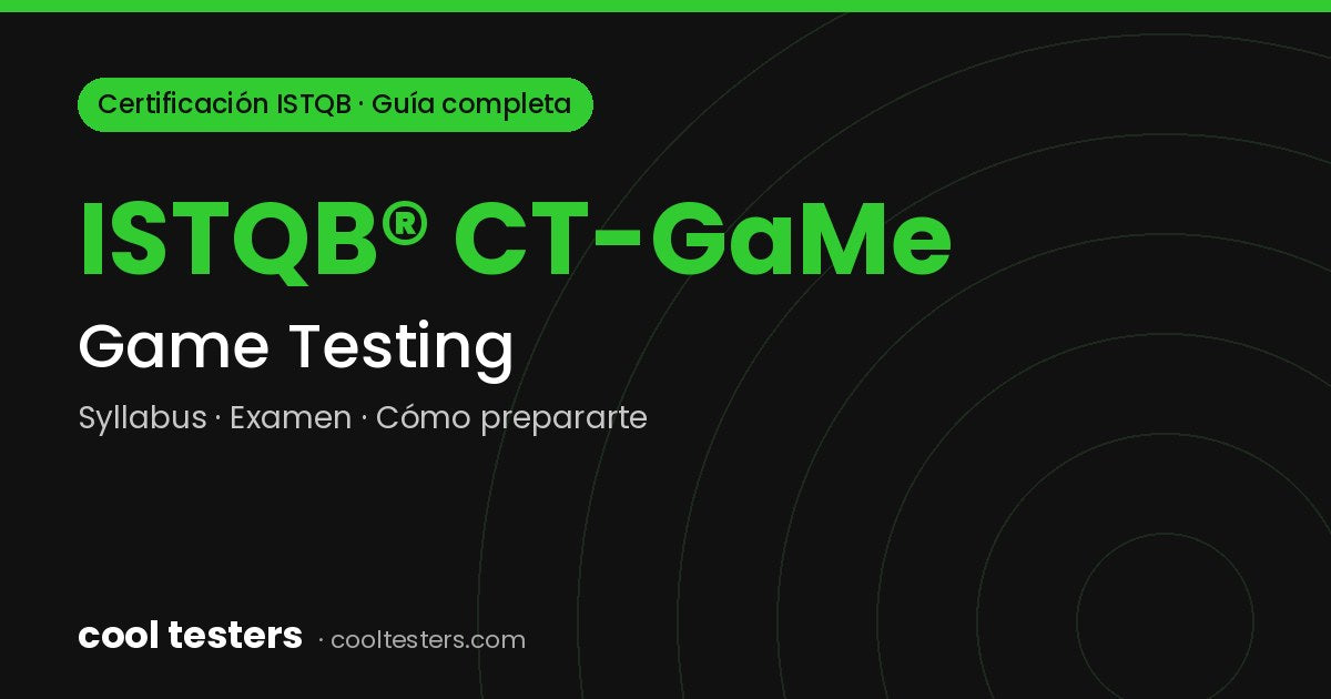 Cool Testers – certificacion istqb game testing ct game