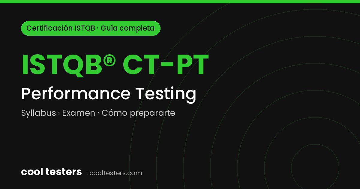 Cool Testers – certificacion istqb performance testing ct pt