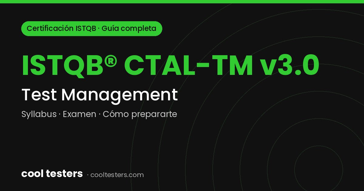 Cool Testers – certificacion istqb test management ctal tm