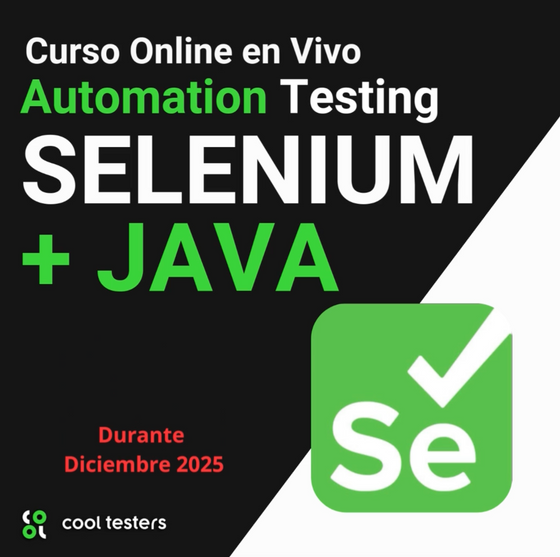 Curso de Automatización Selenium+Java - Online en Vivo