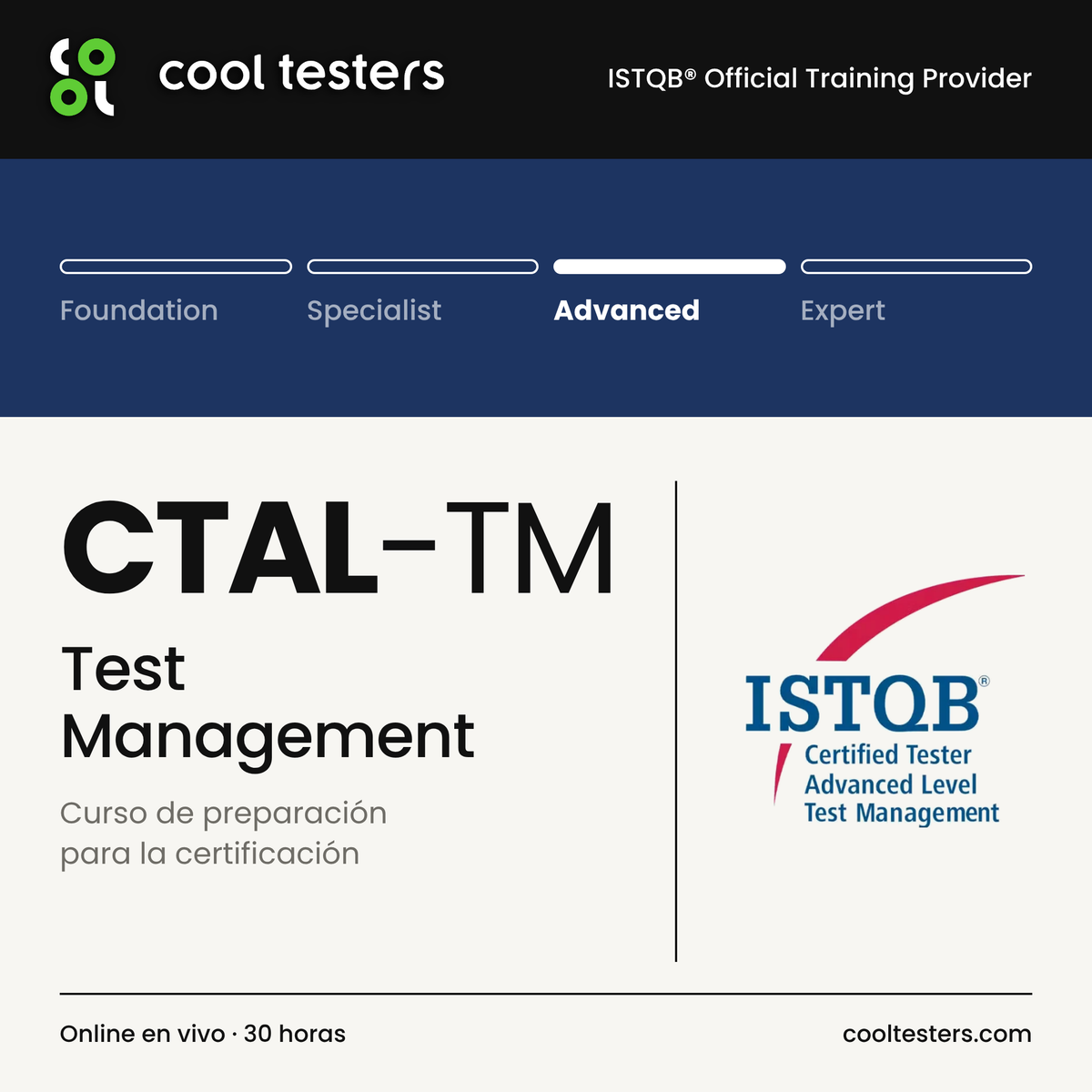 Curso ISTQB Test Management - Cool Testers