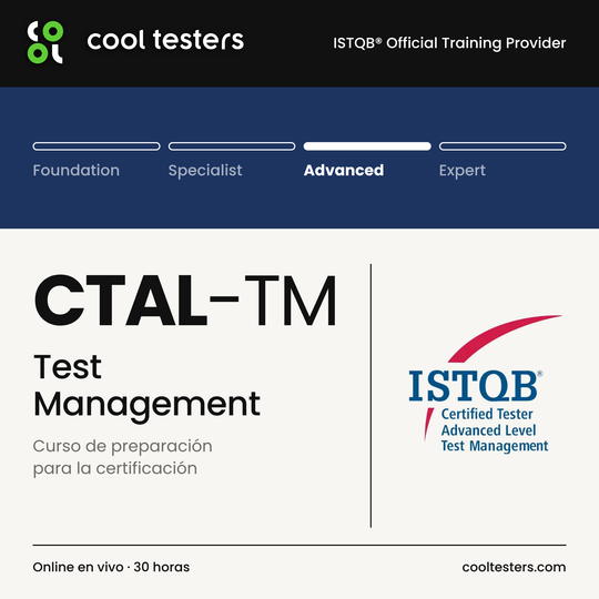 Curso ISTQB Test Management - Cool Testers