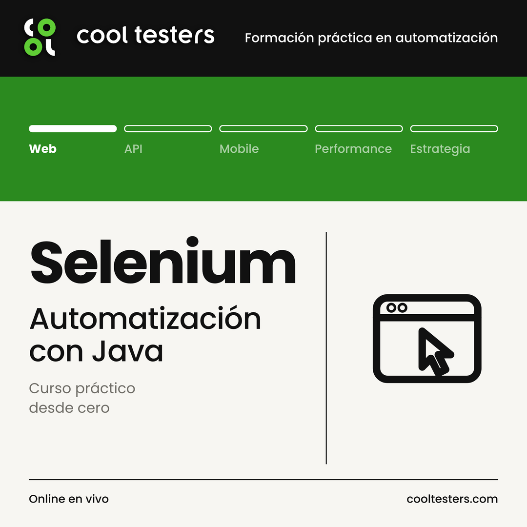 Curso de Automatización con Selenium y Java - Cool Testers