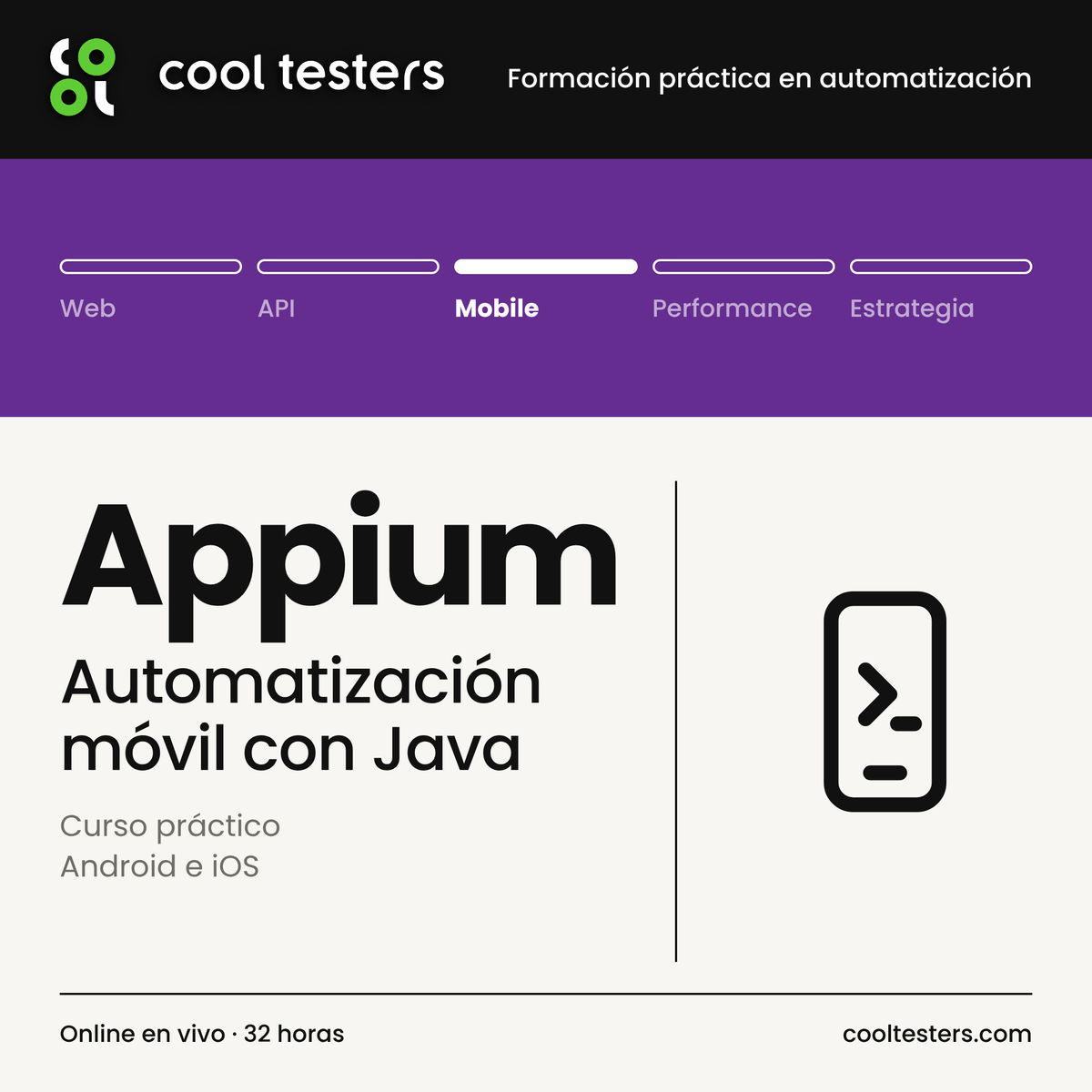 Curso de Automatización Móvil con Appium y Java - Cool Testers