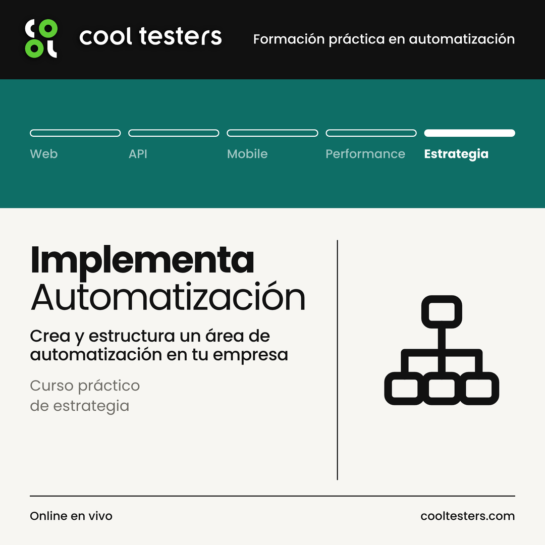 Curso Implementa Automatización - Cool Testers